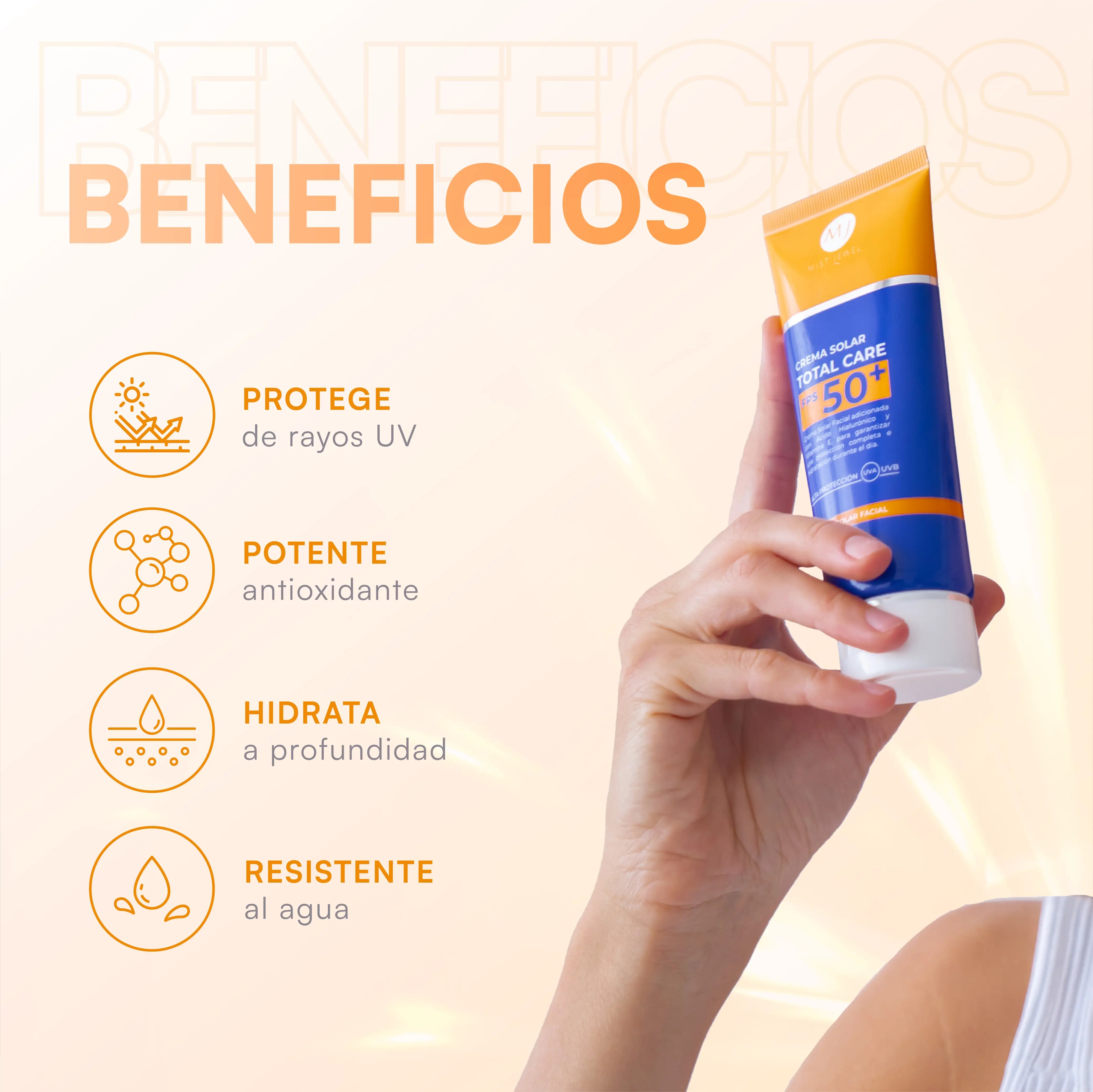 Crema Solar Total Care +50 FPS