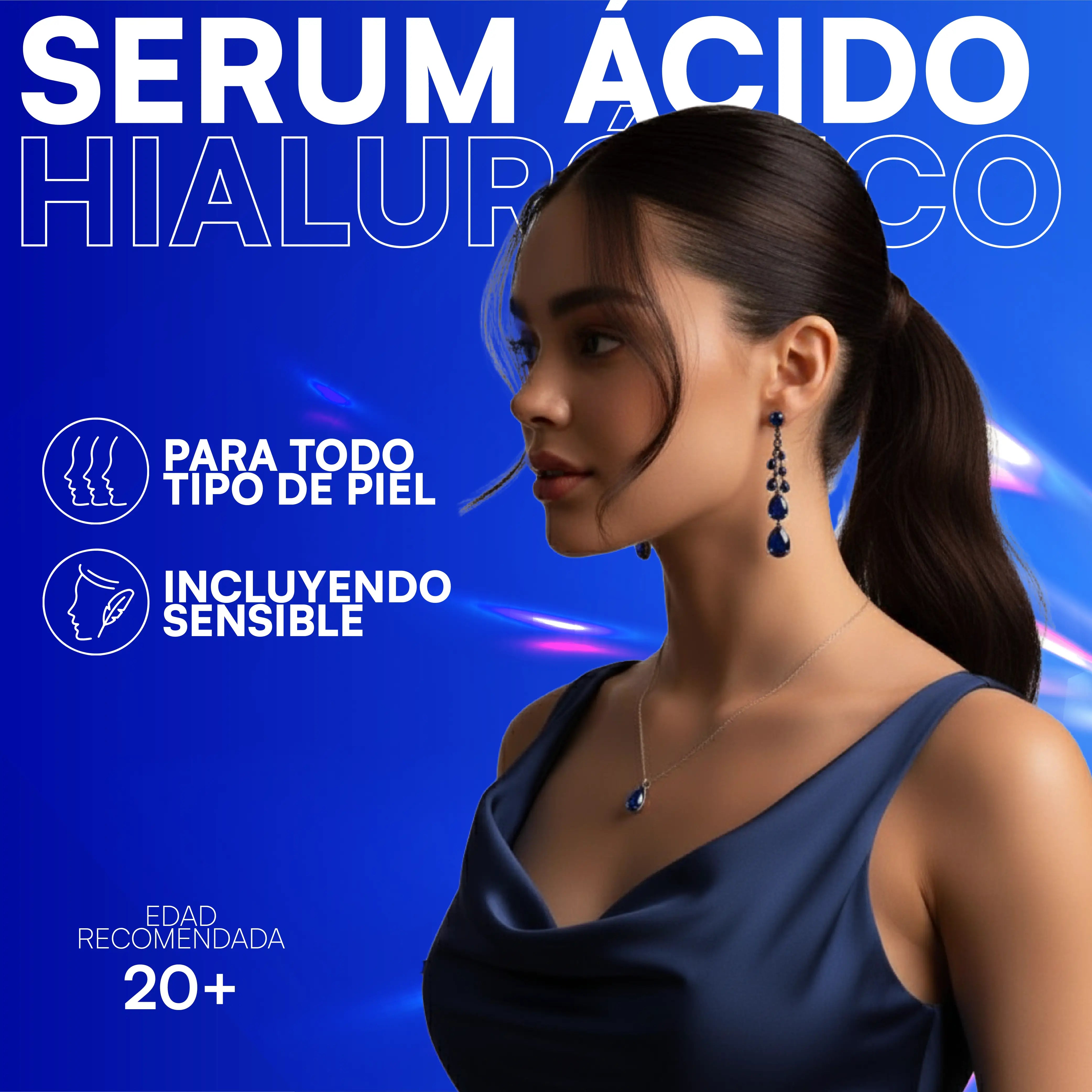 Ácido hialurónico facial serum para arrugas antiedad