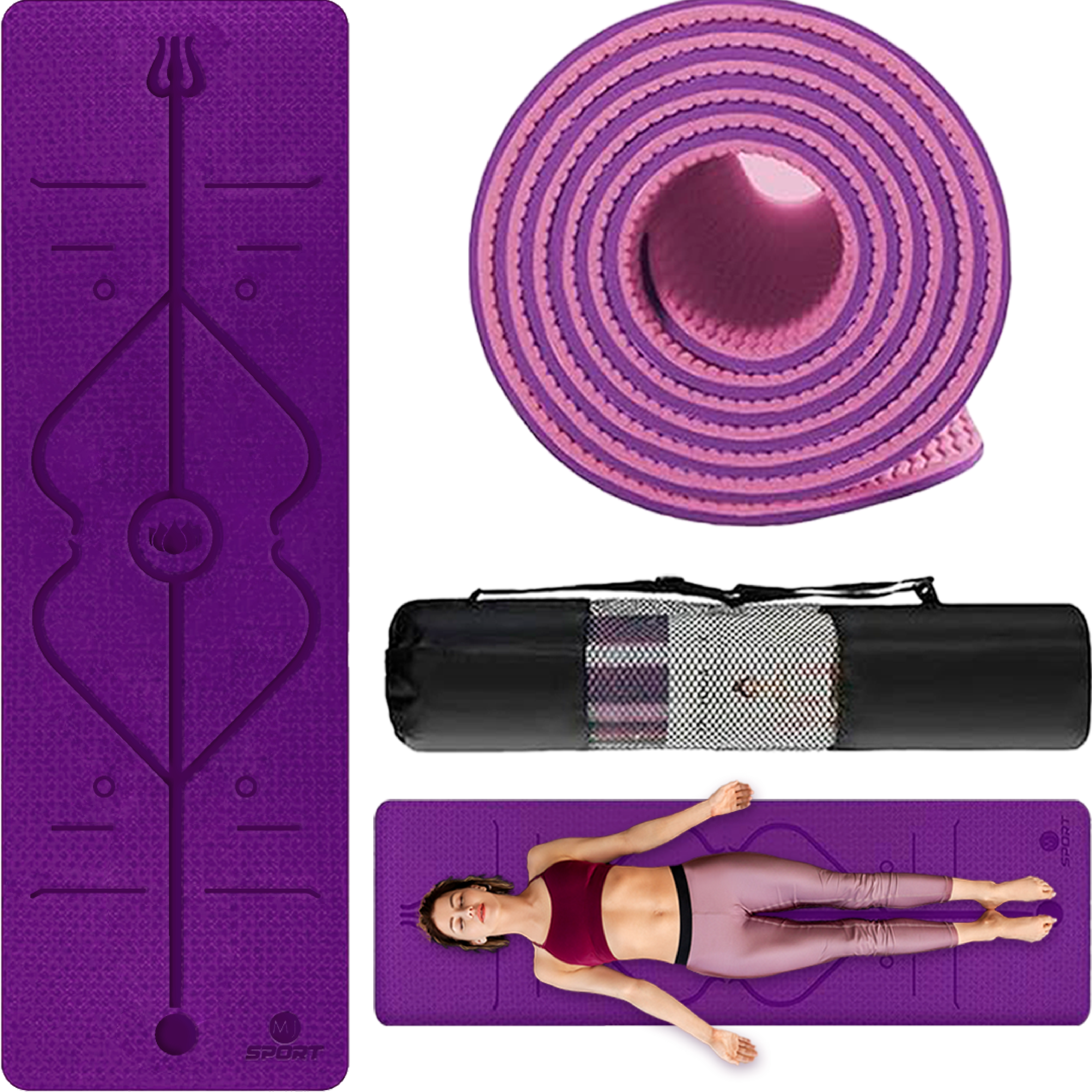 Tapete de Yoga 6mm - Morado