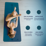 Tapete de Yoga 6mm - Azul
