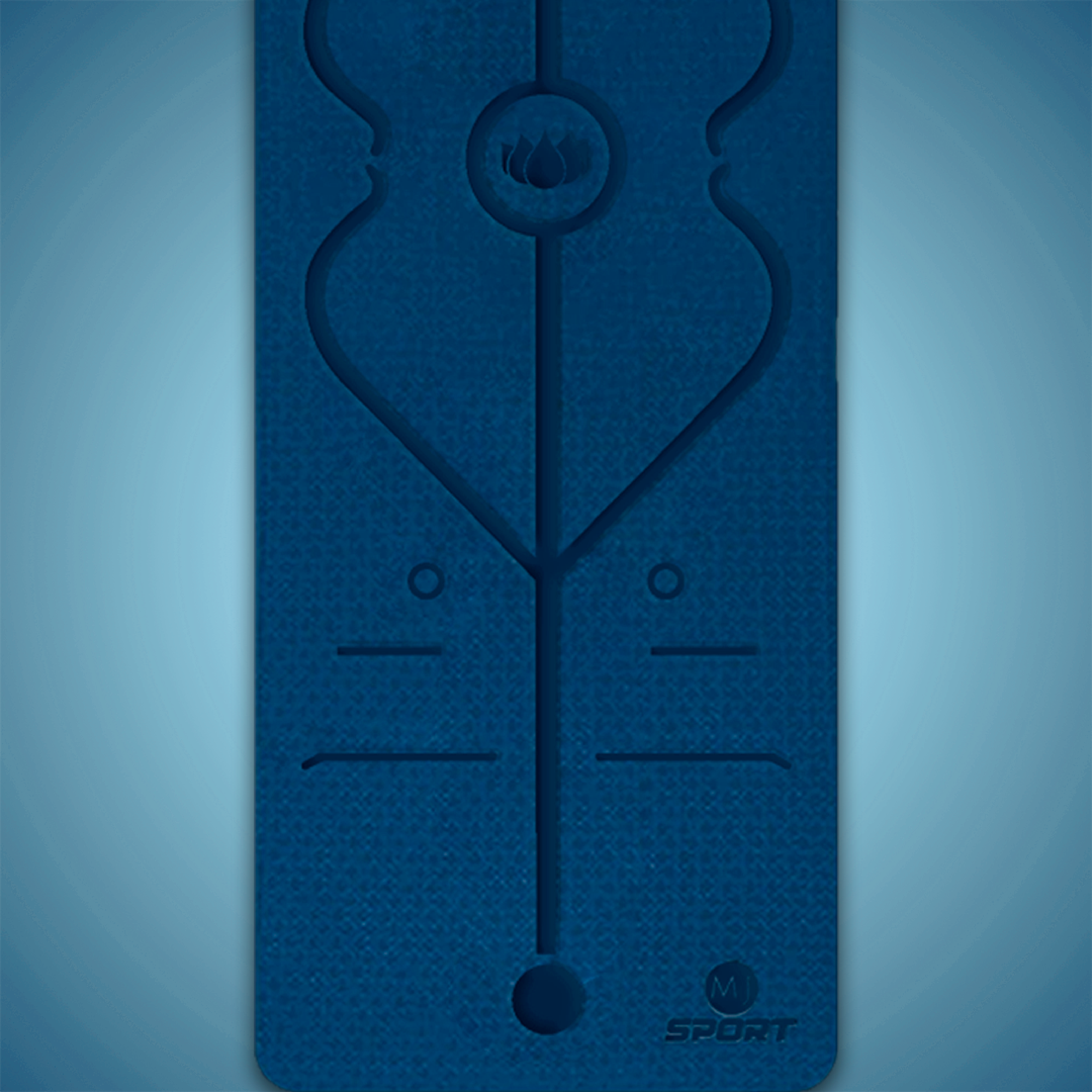 Tapete de Yoga 6mm - Azul