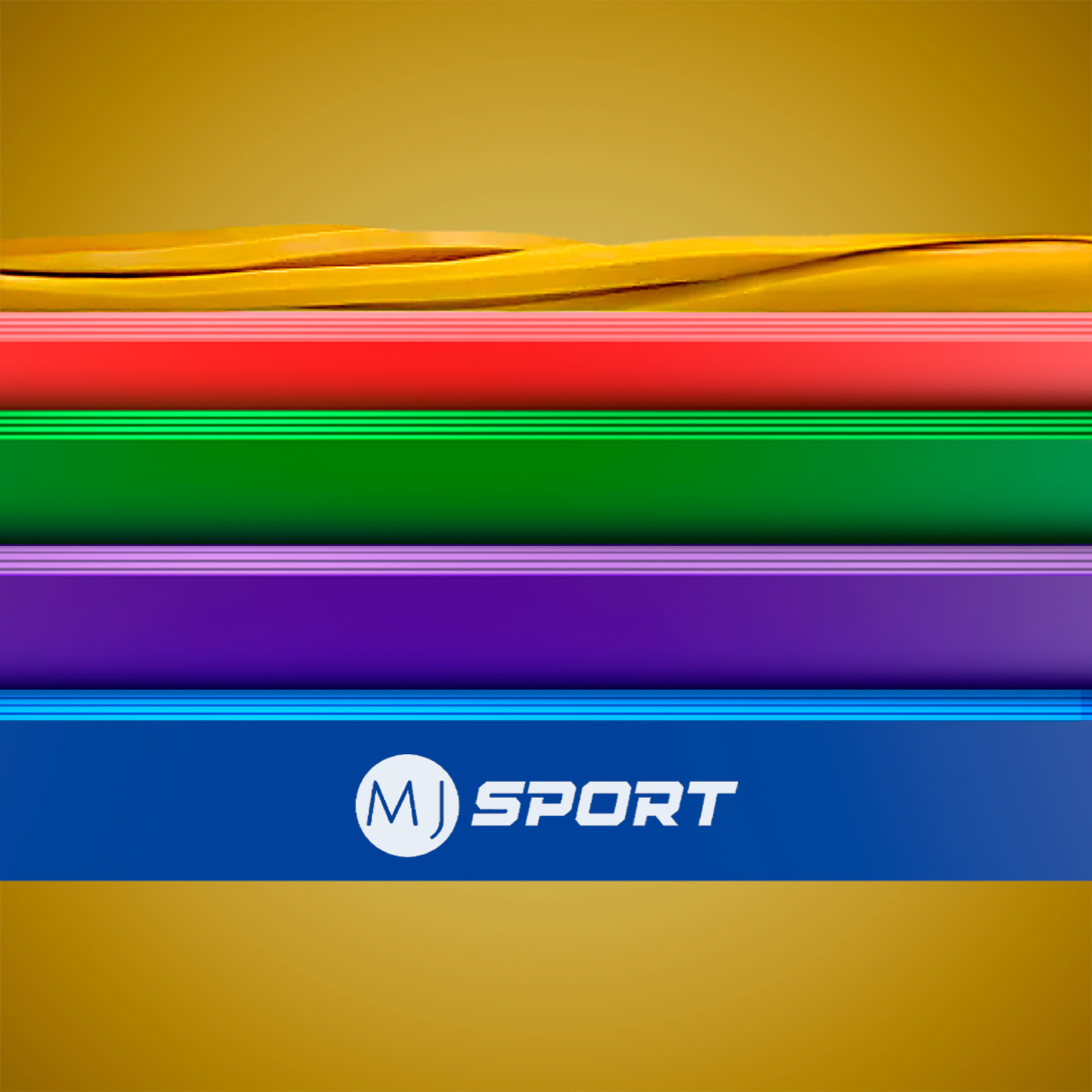 5 Pack Bandas de Resistencia Elasticas - Multicolor (Copia)