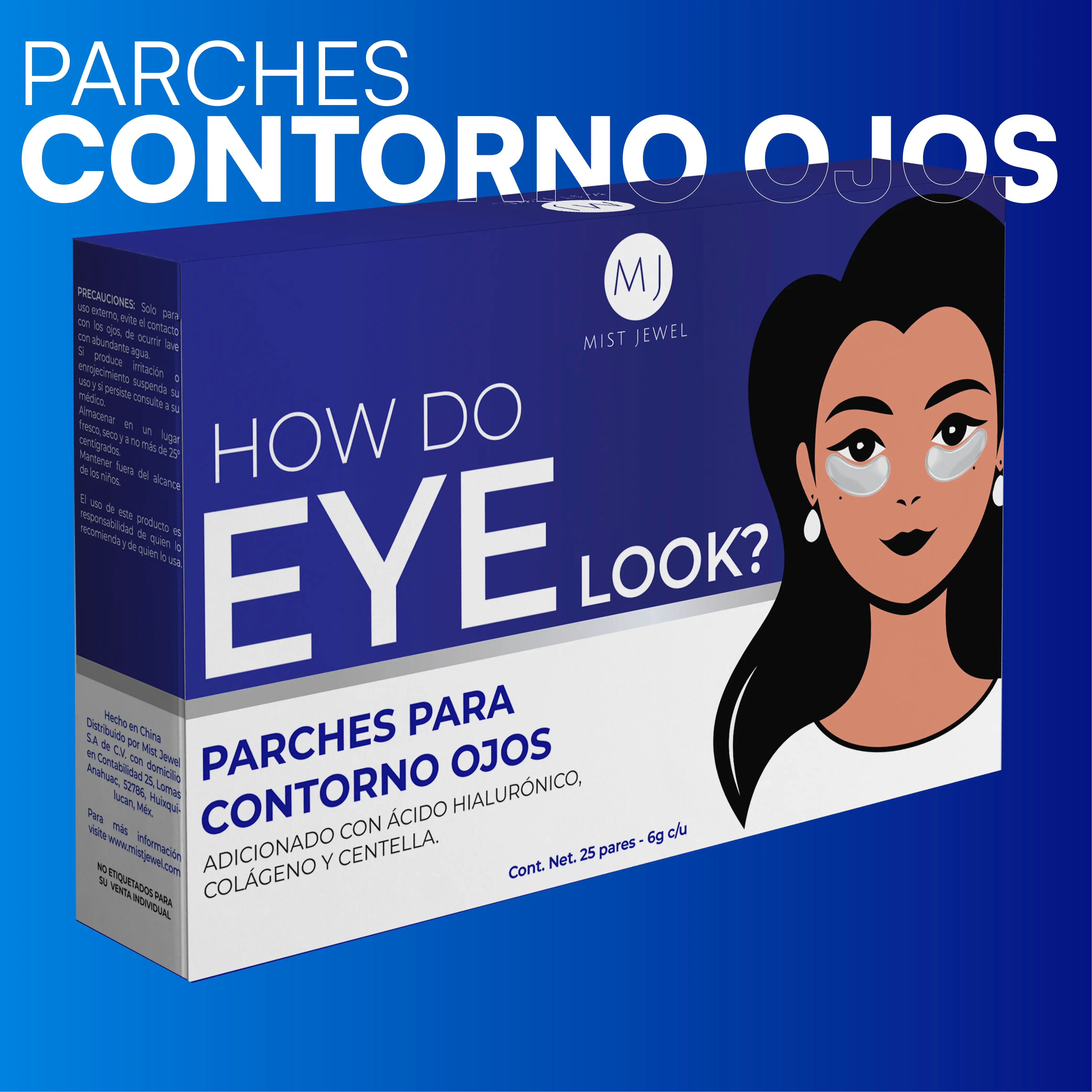 Parches para Contorno de Ojos Plata