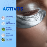 Parches para Contorno de Ojos Plata