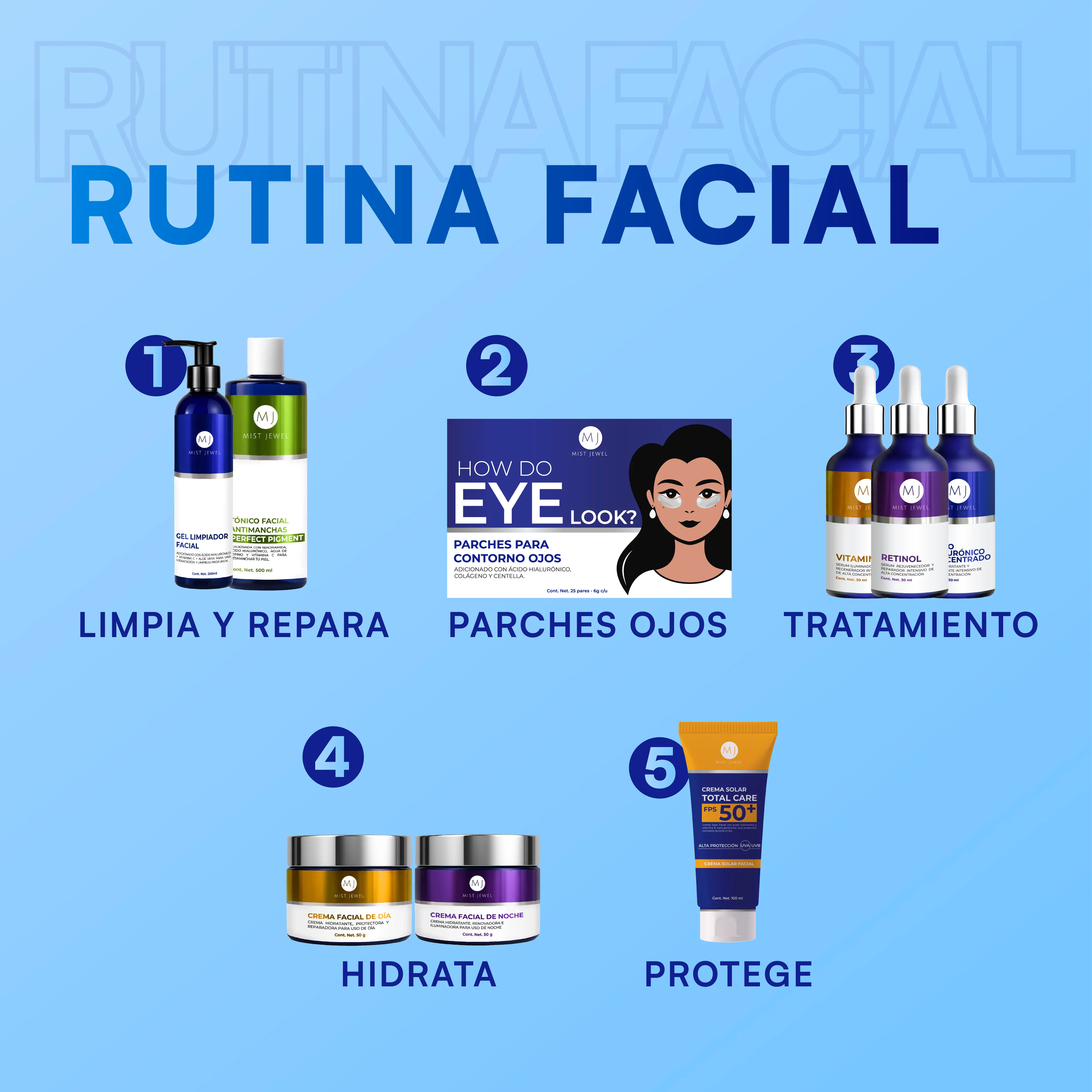 Parches para Contorno de Ojos Plata